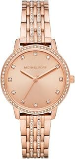 Michael Kors Women's Melissa Three-Hand Stainless Steel Watch, 36 mm case Size, Stainless Steel Strap