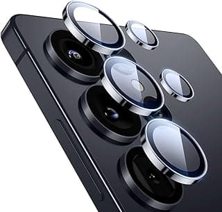 ESR for Samsung Galaxy S25 Ultra Camera Lens Protector, Individual Lens Protectors, Scratch-Resistant Ultra-Thin Tempered Glass with Aluminum Edging, Galaxy S25 Ultra Case Friendly, 1 Set, Black