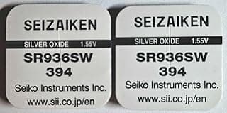 Seizaiken SEIZAIKEN 394 SR936SW Watch Batteries 1.55 V Silver Oxide 0% Mercury 100% Made in Japan Pack of 2