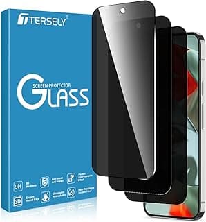 T Tersely [3-Pack] Privacy Screen Protector for Google Pixel 9 Pro XL/Pixel 10 Pro XL 2025, Tempered Glass Film Protection Private Anti-Spy Case-Friendly Curved