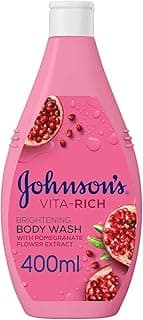 Johnson & Johnson Body Wash - Vita-Rich, Brightening body wash enriched with pomegranate flower extract and glycerin, with 24-hour hydration, 400Ml
