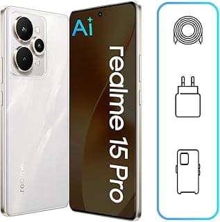 realme 15 Pro 5G Smartphone (12GB RAM, 256GB Storage) | 6.8" 144Hz OLED Display | Snapdragon 7 Gen 4 | 50MP OIS Camera | 7000mAh | 80W Fast Charging | Android 15 | 12m Warranty (Flowing Silver)