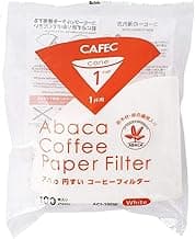 Cafec Abaca 1 Cup Paper Coffee Filter, 100-Pieces