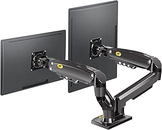NB North Bayou Dual Monitor Desk Mount Stand Full Motion Swivel Computer Monitor Arm for Two Screens 17-27 Inch with 4.4~19.8lbs Load Capacity for Each Display F160