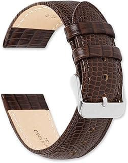 deBeer deBeer Leather Watch Strap - Teju Lizard Grain – Choose Color - (Sizes – 14mm, 16mm, 18mm, 19mm, 20mm, or 22mm)