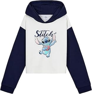 Disney Stitch Pullover Children Girls 7-14 Years, Crop Top Sweatshirt Pullover Girls - Gifts for Girls