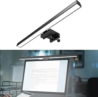 Laptop Monitor Light Bar, 3 Color Monitor Led Lights(3000/4000/6000K), LED Dimmable Screen Light Bar, USB Powered Lamp for Desk Office Home Game (33cm), G-112