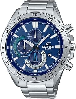 Casio Men's Chronograph Quartz Watch with Stainless Steel Strap EFV-620D-2AVUEF, Silver, Bracelet