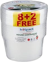 Hotpack Microwave Container 450ml with Lid 8+2 Free -