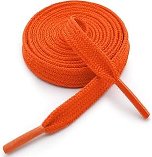 Solid Flat Shoe Laces for Sneakers: Hollow Thick Athletic Shoelaces 1 Pair