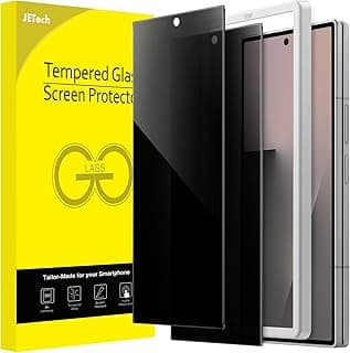 JETech Front Privacy Screen Protector for Samsung Galaxy Z Fold 7 2025, Anti-Spy Tempered Glass Film with Easy Installation Tool, Case-Friendly, 2-Pack