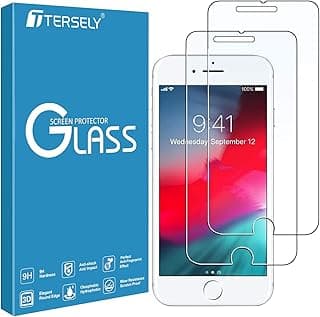 T Tersely [2 Packs] Screen Protector for iPhone 8 Plus/iPhone 7 Plus/iPhone 6s Plus/iPhone 6 Plus, Case Friendly Tempered Glass Screen Protectors Film Guard for Apple iPhone 8/7/6s/6 Plus [5.5 inch]