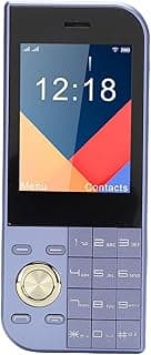 2G Mobile Phone, 2.8 Inch Screen with Big Buttons Clear Sound, Triple SIM Card Slots 3800mAh Battery FM Radio Bright Flashlight, for Seniors (Blue)