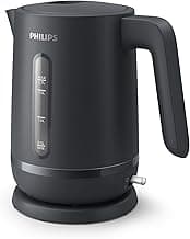 Philips Kettle - 2200W, 1.7L, 360° pirouette base, On/Off LED light, Auto Shut-off, Removable filter, Cord storage, Charcoal Grey - HD9314/90