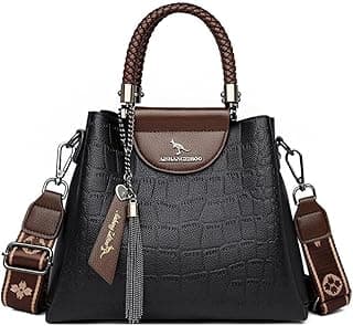 Gocokia Female Handbag Fashion Large Capacity Hight PU Leather Single Shoulder Bag Ladies Crossbody Bag