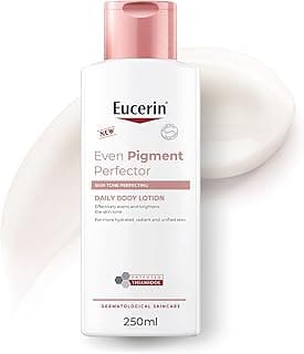 Eucerin Even Pigment Perfector Daily Body Lotion with Thiamidol and Hyaluronic Acid for Even, Radiant, Smooth and Glowy Skin, Strengthens and Moisturizes Sensitive Skin, 250ml