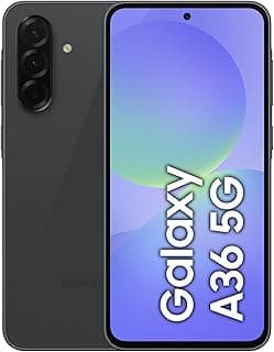 Samsung Galaxy A36 5G, Android Smartphone, 256GB Storage, 8GB RAM, Awesome Black, 6x OS Upgrades, Large Display, Octa-Core Processor (KSA Version)
