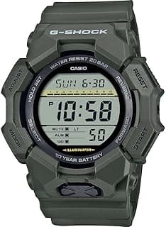 Casio G-shock GD-010-3ER Men's Quartz Sports Bracelet and Case Green Resin Digital Dial Black Dial