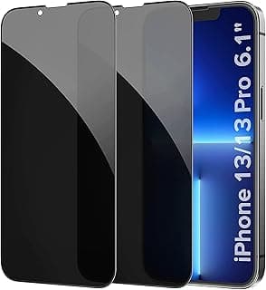 Compatible With iPhone 13/13 Pro Privacy Screen Protector, Anti-Spy Tempered Glass, 6.1 Inch, 9H Scratch Resistant