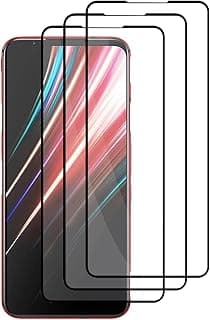 3 Pack for ZTE nubia Red Magic 5G Screen Protector, HD Tempered Glass Film, 9H Tempered Glass Screen Replacement, Anti Scratch Screen Protector Film for ZTE nubia Red Magic 5G