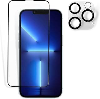 Moxhome Screen Protector Compatible with Iphone 13, Iphone 13 Pro and Camera Protector | Cleaning Cloth | Bubble Free, Scratch Resistant-Case Friendly, Well Designed Qualitative Tempered Glass Protect