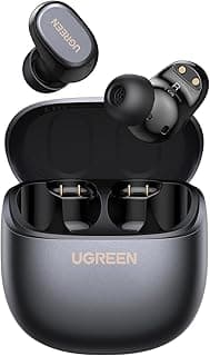 UGREEN Dots, Earbuds Wireless In Ear with 2-Mic AI Clear Call Earbuds Big Bass Headphones Wireless Bluetooth 6.0, HiFi Sound, Lightweight, IPX5 for Fitness, 32H Playtime, iOS&Android Fit for S26 Ultra