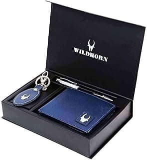 WildHorn mens Leather Wallet Belt Combo Men's Wallet