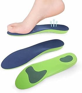 X spring X spring Memory Foam Insoles, Orthotic Arch Support Insoles for Plantar Fasciitis, Breathable Shock Absorption Shoe Inserts for Men Women EU M 41–42