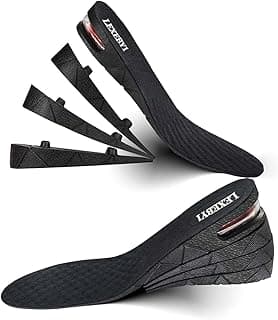 LEXEBY1 LEXEBY1 Height Increase Insole, 4-Layer Orthotic Heel Shoe Lift kit with Air Cushion Elevator Shoe Insole Lifts Kits Inserts for Men & Women Taller Insoles 1.2" to 3.5” Variable Height