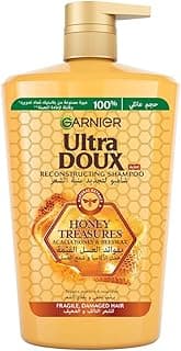 Garnier Ultra Doux Honey Treasures Repairing Shampoo For Fragile & Damaged Hair - 1000 ml - Pack May Vary