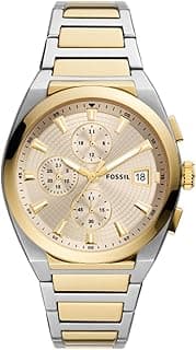 Fossil Fossil Men's Everett Stainless Steel Dress Quartz Chronograph Watch