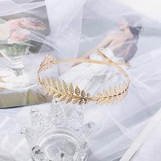 1 Pieces Greek Goddess Headpiece, Goddess Leaf Headband, Hair Crown for Women and Bridal at the Wedding
