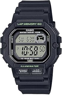 Casio Casio WS1300H Series | Digital Watch | 100 Meter Water Resistance | LED Backlight | 1/100 SEC Stopwatch | Tide Graph | Coundtown Timer | LED Light | Multi Function Alarms | 10 Year Battery