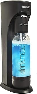 DrinkMate Sparkling Water and Soda Maker, Carbonates ANY Drink, with 1L Re-usable BPA-free Carbonating Bottle and Patented Fizz Infuser - Matte Black (Does Not Come with CO2 Cylinder) (Renewed)