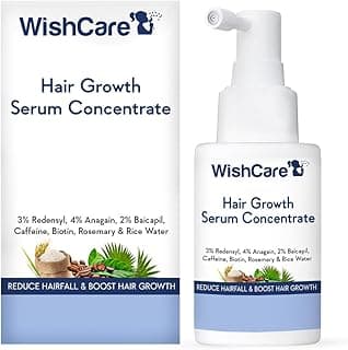 Wishcare Hair Growth Serum Concentrate - Redensyl, Anagain, Caffeine, Biotin, Keratin & Rice Water