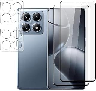 Compatible with Motorola Signature Protection film, 2 Pack HD Clear Tempered Glass Screen and Camera Protective Film, Anti-Scratch