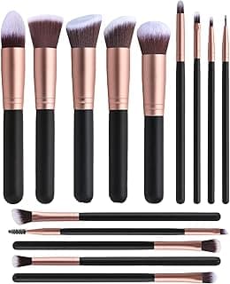 Professional Makeup Brush Set 14-piece Rose Gold