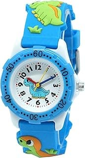 X spring Xspring Kids Watches, 3D Dinosaur Toddler Wrist Watches, Daily Using Waterproof Watches for Boys, Silicone Band Watches Gifts for 3-10 Ages Boys