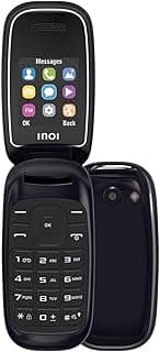 108R Dual SIM Flip Phone, 1.8 Inch Screen, 1200 mAh Battery - Black