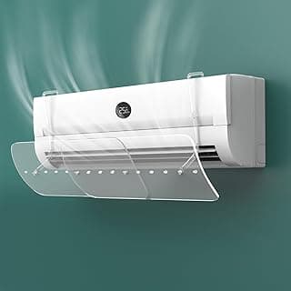 TRASSLE Retractable Air Conditioner Air Deflector, Universal Adjustable Air Conditioning Deflector Air Diverter Cover Telescopic Anti-Wind Baffles Anti Direct Blowing Windshield Wind Guide