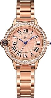 Kenneth Scott Women's Quartz Movement Watch, Analog Display and Stainless Steel Strap - K22530-RBKK, Rose Gold