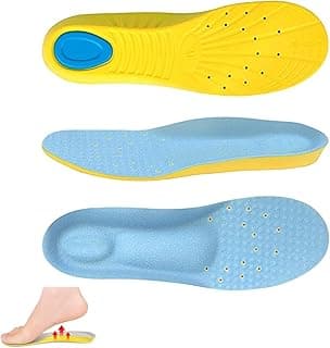 X spring Xspring Memory Foam Insoles, Arch Support Insoles with Cushioning for Men and Women, Comfortable Shoe Insoles for Sports and Daily Walking (S)