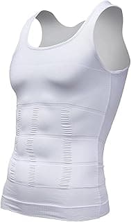 JKWINS Men Slimming Body ShaperTop Undershirt Shaper Waist Cincher Corset Men Shaper Vest Body Slimming Tummy Belly Slim Shapewear Corset for Fitness,Working