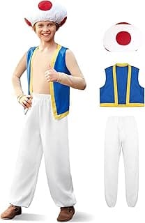 IIMMER Boys Girls Blue Vest and Whit Pants Set 2-12 Years