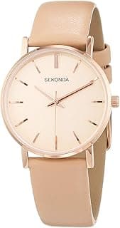 Sekonda Womens Analogue Classic Quartz Watch with Leather Strap