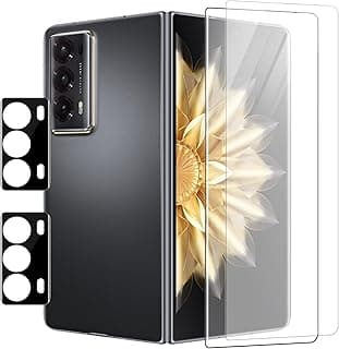 2+2 Pack Compatible with Honor Magic v2 Tempered Glass Screen Protector & Camera Protector, 3D Camera Protector Screen Tempered Glass Film