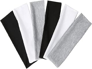 TERSE TERSE Hair Bands for Women's Hair Thin Cloth Headbands for Women Soft Stretchy Head Bands Solid Hair Hands
