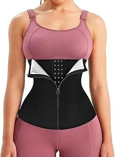 GoodTool Waist Trainer Zipper Tummy Shaper Breathable Corset for Women Body Shaping Sports Corset