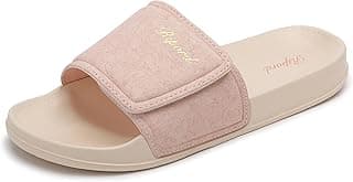 Ripord Women's Adjustable Slide Sandals Comfortable Slip on Slides Walking Sandals Outdoor Indoor