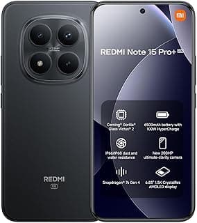 Redmi Note 15 Pro+ 5G Dual SIM+eSIM Black 12GB RAM 512GB 5G - Global Version